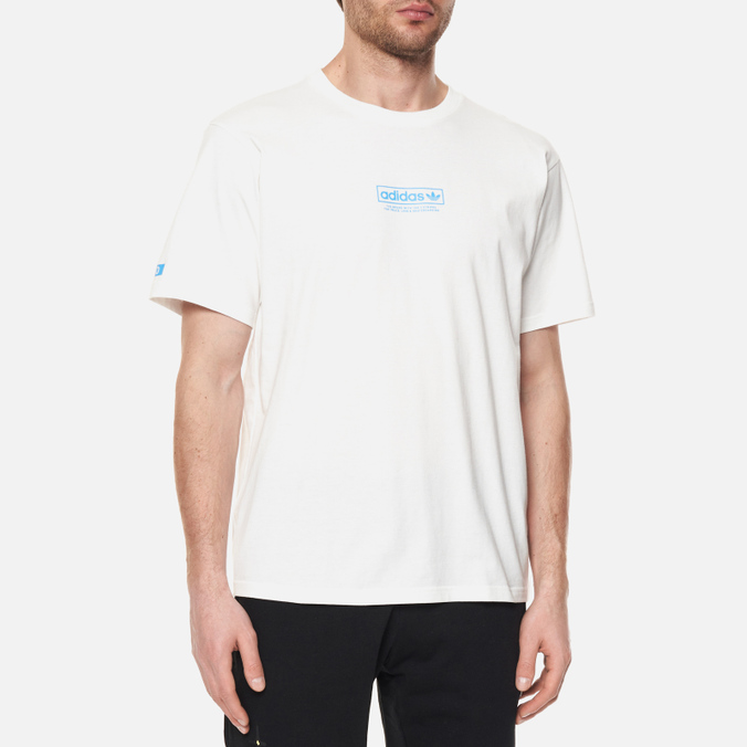 Мужская футболка adidas Skateboarding, цвет белый, размер L HC0175 Message Jenn - фото 4