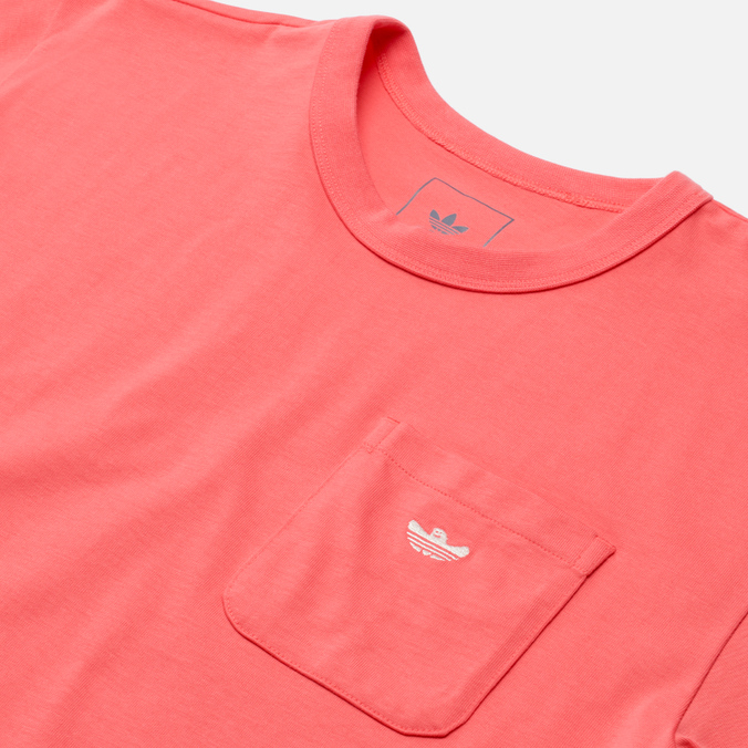 Мужская футболка adidas Skateboarding, цвет розовый, размер M HC2208 Heavyweight Shmoofoil Pocket - фото 2
