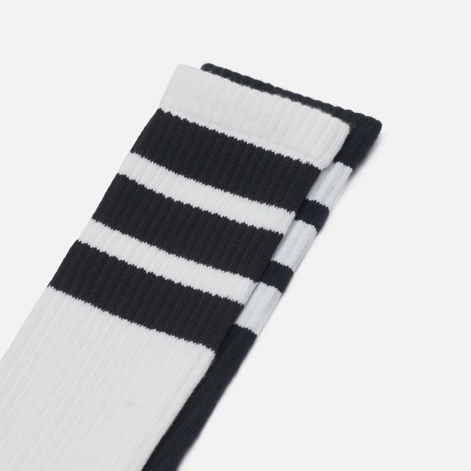 Комплект носков adidas Originals, цвет комбинированный, размер 37-39 HC9531 2-Pack 3-Stripes Crew - фото 2