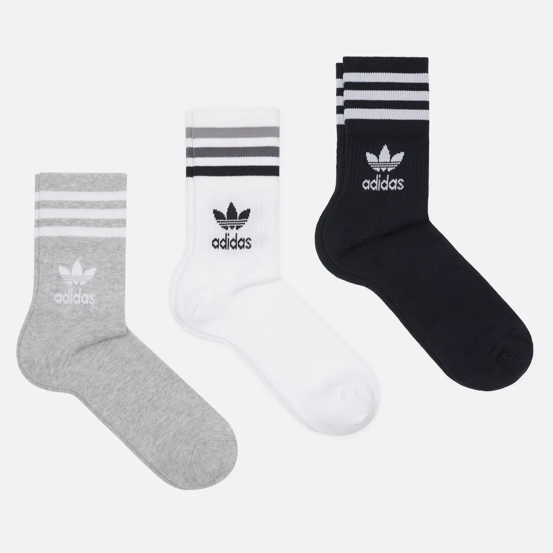 adidas Originals Комплект носков 3-Pack Mid-Cut Crew