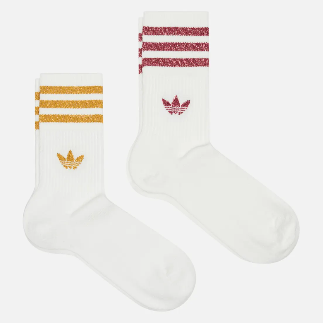 adidas Originals Комплект носков 2-Pack Mid-Cut Glitter