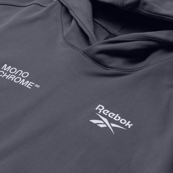 Мужская толстовка Reebok x Monochrome Logo Hoodie Cold Grey