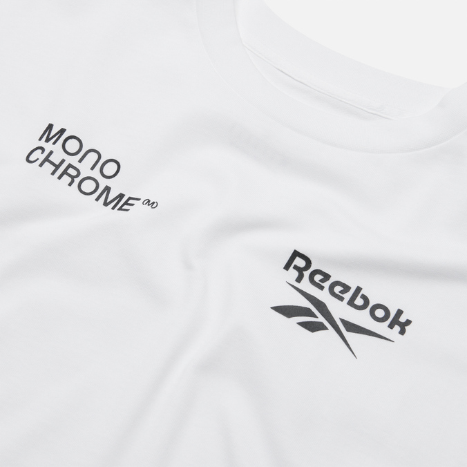 Мужская футболка Reebok, цвет белый, размер XS HE0859 x Monochrome Logo - фото 2