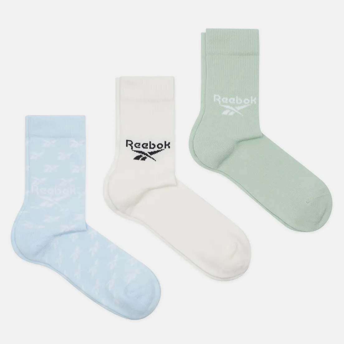 Reebok Комплект носков 3-Pack Classic Fold-Over Crew