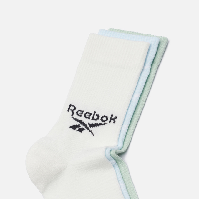 Комплект носков Reebok, цвет комбинированный, размер 40-42 HE2464 3-Pack Classic Fold-Over Crew - фото 2
