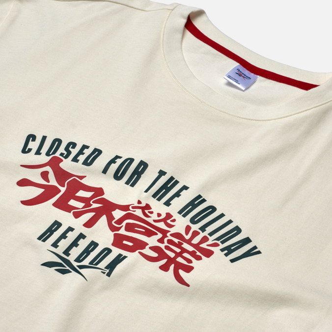 Мужская футболка Reebok, цвет бежевый, размер S HE7124 Classics Chinese New Year Graphics - фото 2