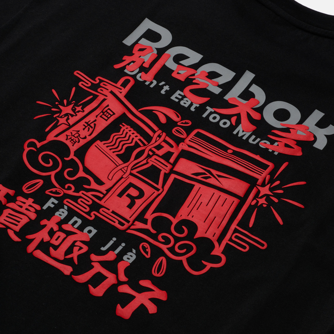 Мужская футболка Reebok, цвет чёрный, размер S HE7129 Classics Chinese New Year Graphics - фото 3