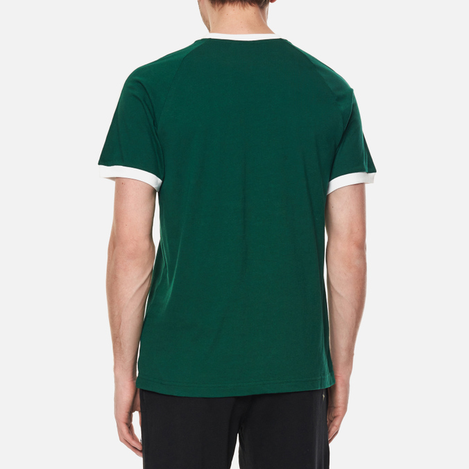 Мужская футболка adidas Originals, цвет зелёный, размер S HE9546 Adicolor Classics 3-Stripes - фото 4