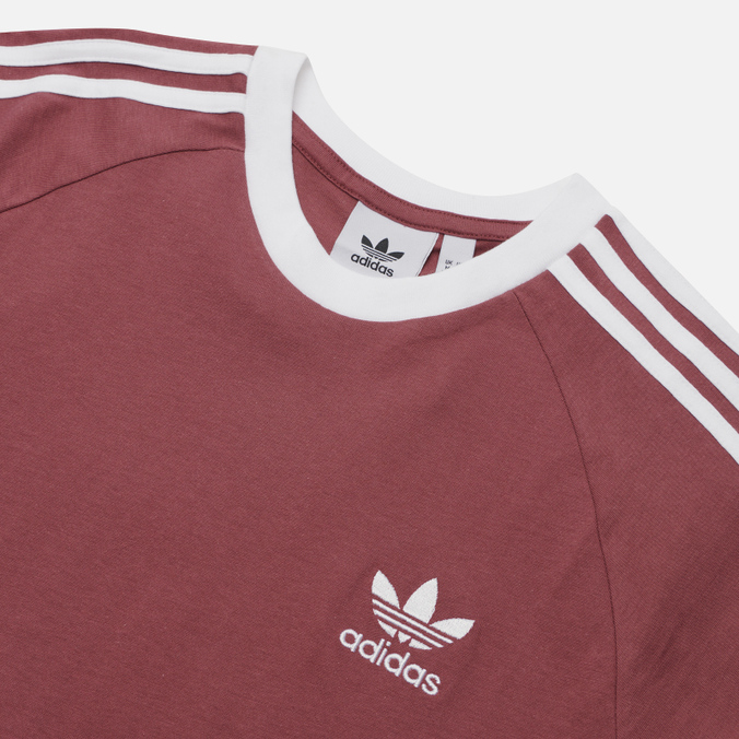 Мужская футболка adidas Originals, цвет розовый, размер S HE9548 SS Adicolor Classics 3-Stripes - фото 2