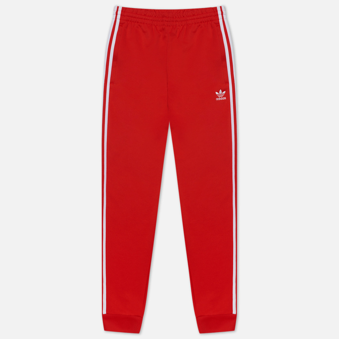 Мужские брюки adidas Originals, цвет красный, размер XS