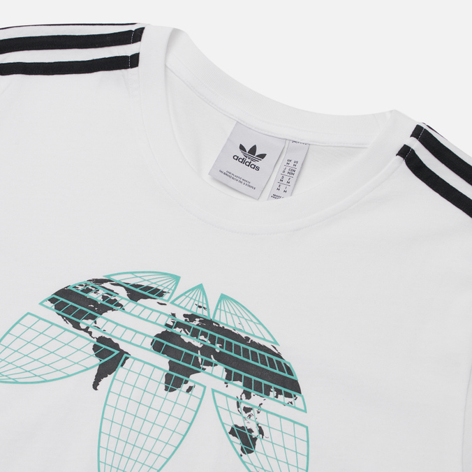 Мужская футболка adidas Originals, цвет белый, размер L HF4907 United - фото 2