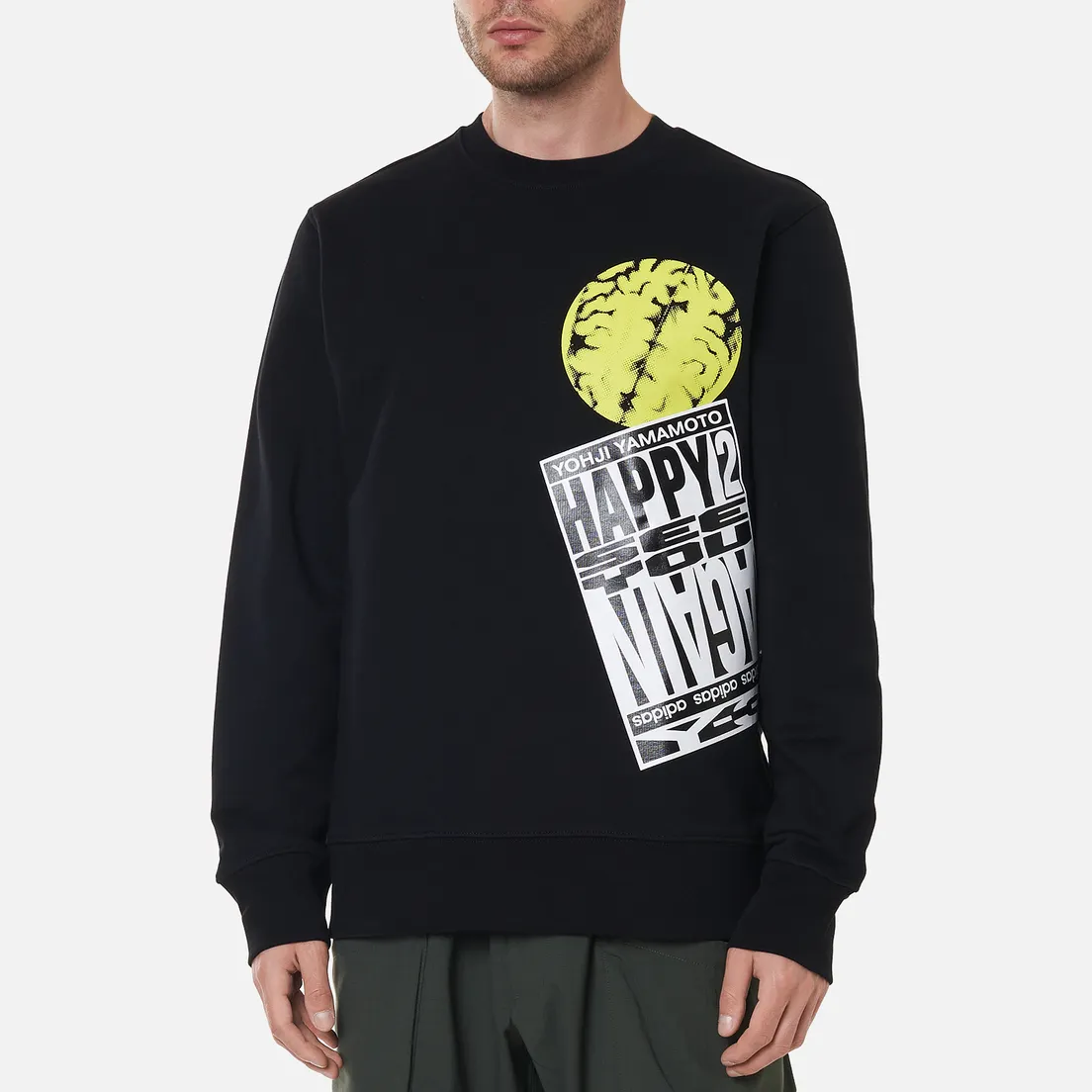 Y-3 Мужская толстовка Chapter 1 Optimistic Illusions Crew Neck