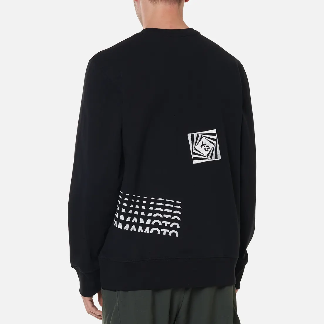Y-3 Мужская толстовка Chapter 1 Optimistic Illusions Crew Neck