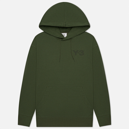 Мужская толстовка Y-3 Classic Chest Logo Y-3 Hoodie, цвет зелёный, размер S