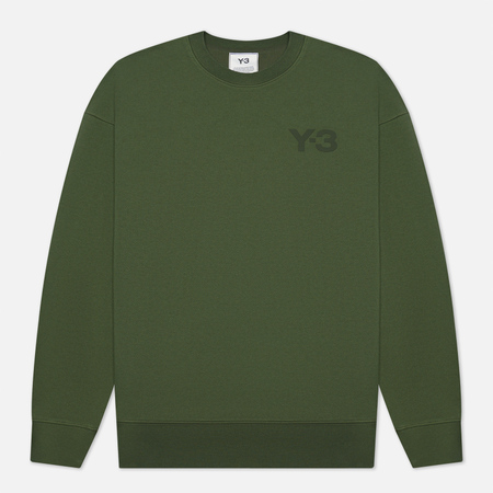 Мужская толстовка Y-3 Classic Chest Logo Y-3 Crew Neck, цвет зелёный, размер XXL