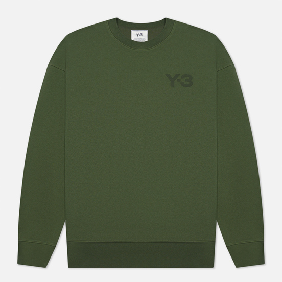 Мужская толстовка Y-3 Classic Chest Logo Y-3 Crew Neck Shadow Green