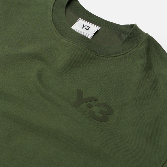 Мужская толстовка Y-3 Classic Chest Logo Y-3 Crew Neck Shadow Green