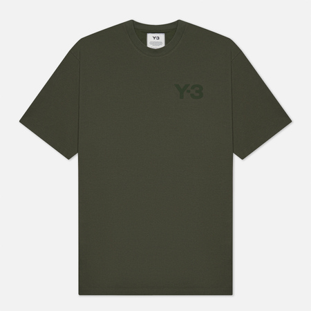 Мужская футболка Y-3 Classic Chest Logo Y-3, цвет зелёный, размер S
