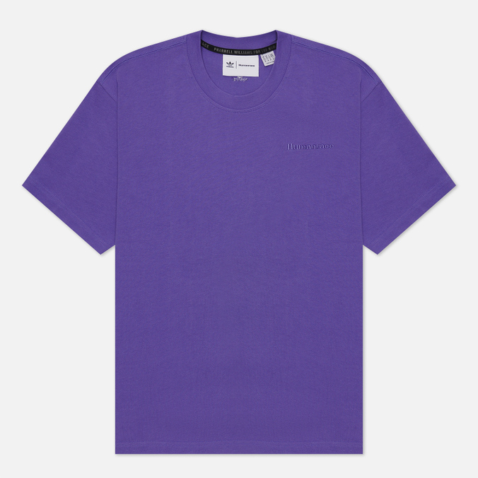 Мужская футболка adidas Originals, цвет фиолетовый, размер S HF9948 x Pharrell Williams Human Race Basics - фото 1