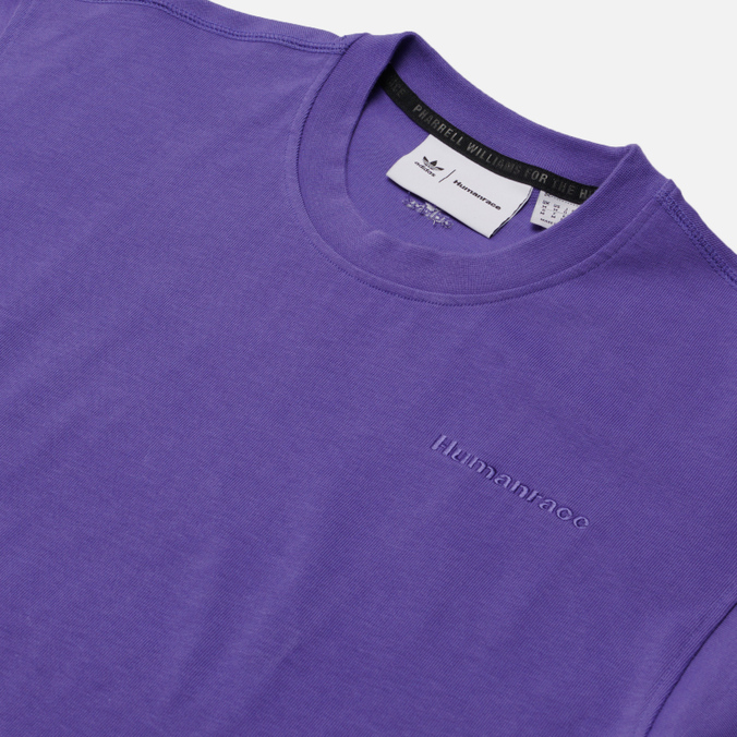 Мужская футболка adidas Originals, цвет фиолетовый, размер S HF9948 x Pharrell Williams Human Race Basics - фото 2