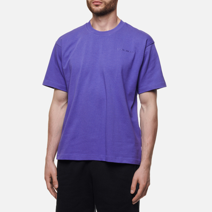 Мужская футболка adidas Originals, цвет фиолетовый, размер S HF9948 x Pharrell Williams Human Race Basics - фото 4