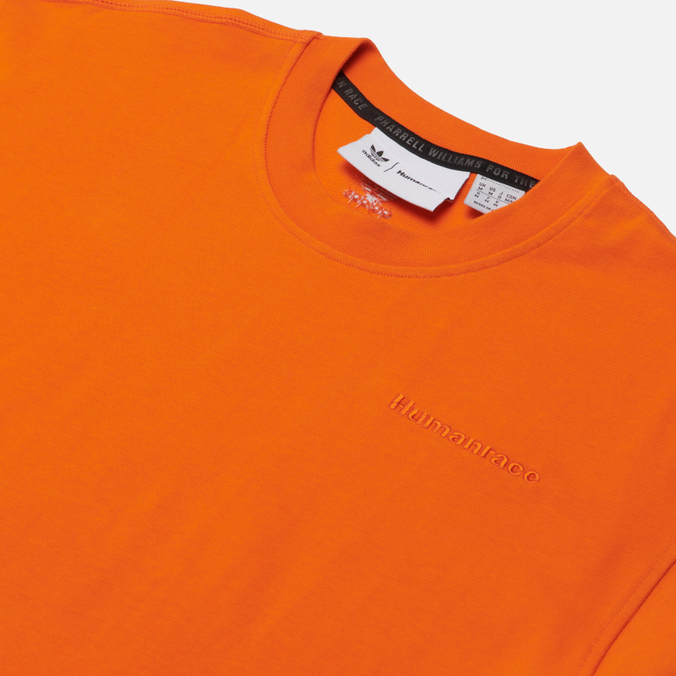 Мужская футболка adidas Originals, цвет оранжевый, размер S HF9953 x Pharrell Williams Human Race Basics - фото 2