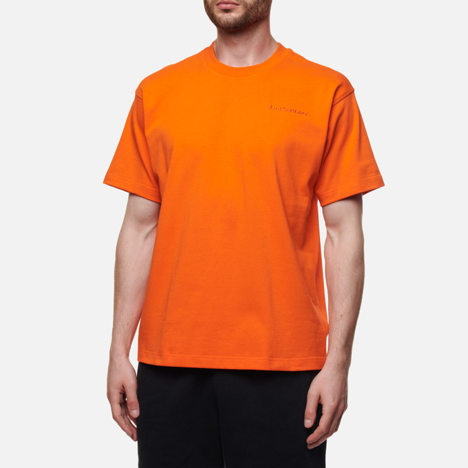 Мужская футболка adidas Originals, цвет оранжевый, размер S HF9953 x Pharrell Williams Human Race Basics - фото 4