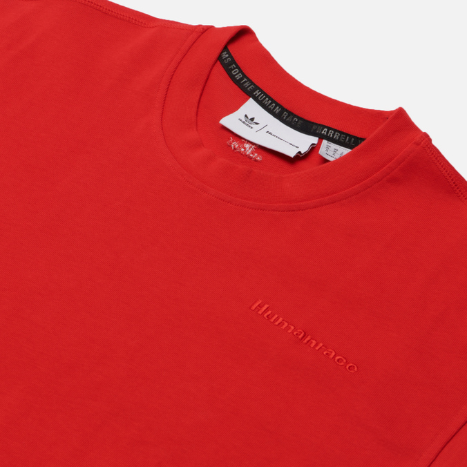 Мужская футболка adidas Originals, цвет красный, размер M HF9955 x Pharrell Williams Human Race Basics - фото 2