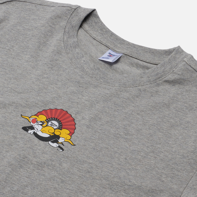 Мужская футболка Reebok, цвет серый, размер S HG1518 x Looney Tunes Print - фото 2