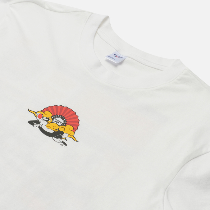 Мужская футболка Reebok, цвет белый, размер XS HG1519 x Looney Tunes Print - фото 2