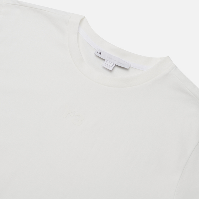 Мужская футболка Y-3, цвет белый, размер L HG6092 Chapter 1 Center Front Logo - фото 2