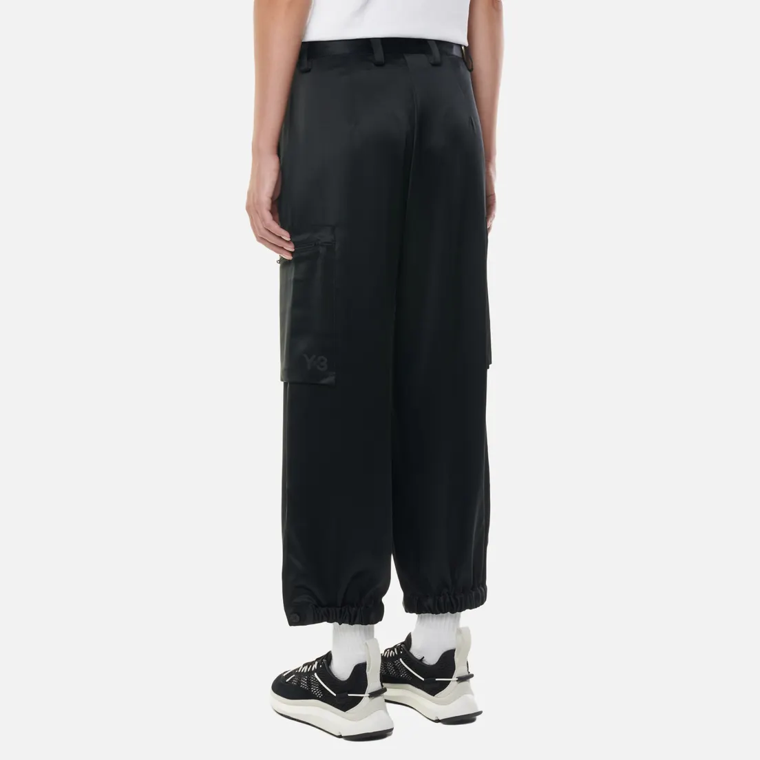 Y-3 Женские брюки Classic Tech Silk Cargo