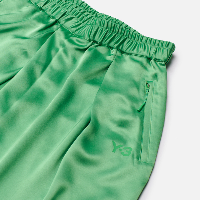 Женские брюки Y-3, цвет зелёный, размер XXS HG6161 Classic Tech Silk Wide Leg - фото 2