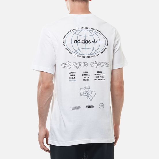 Мужская футболка adidas Originals Moscow World Tour White