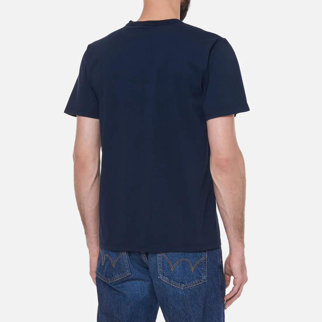 Maison Kitsune Мужская футболка All Right Fox Patch Classic