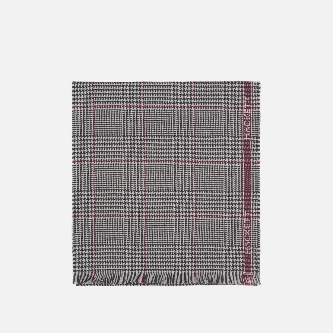 Hackett Шарф Prince Of Wales Windowpane Selvedge