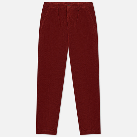 фото Мужские брюки hackett jumbo cord chino, цвет красный, размер 30