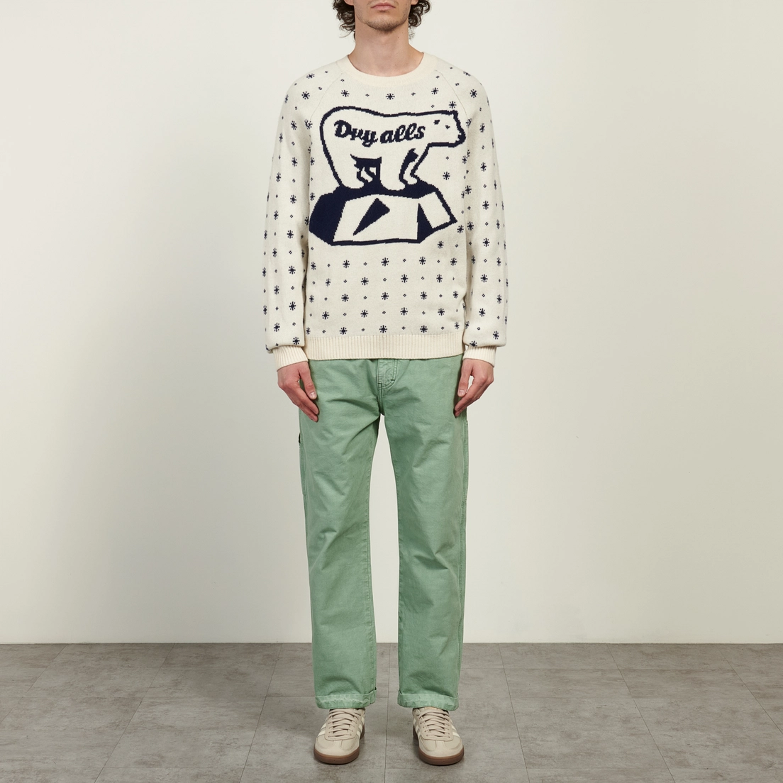 Human Made Мужской свитер Polar Bear Jacquard Knit