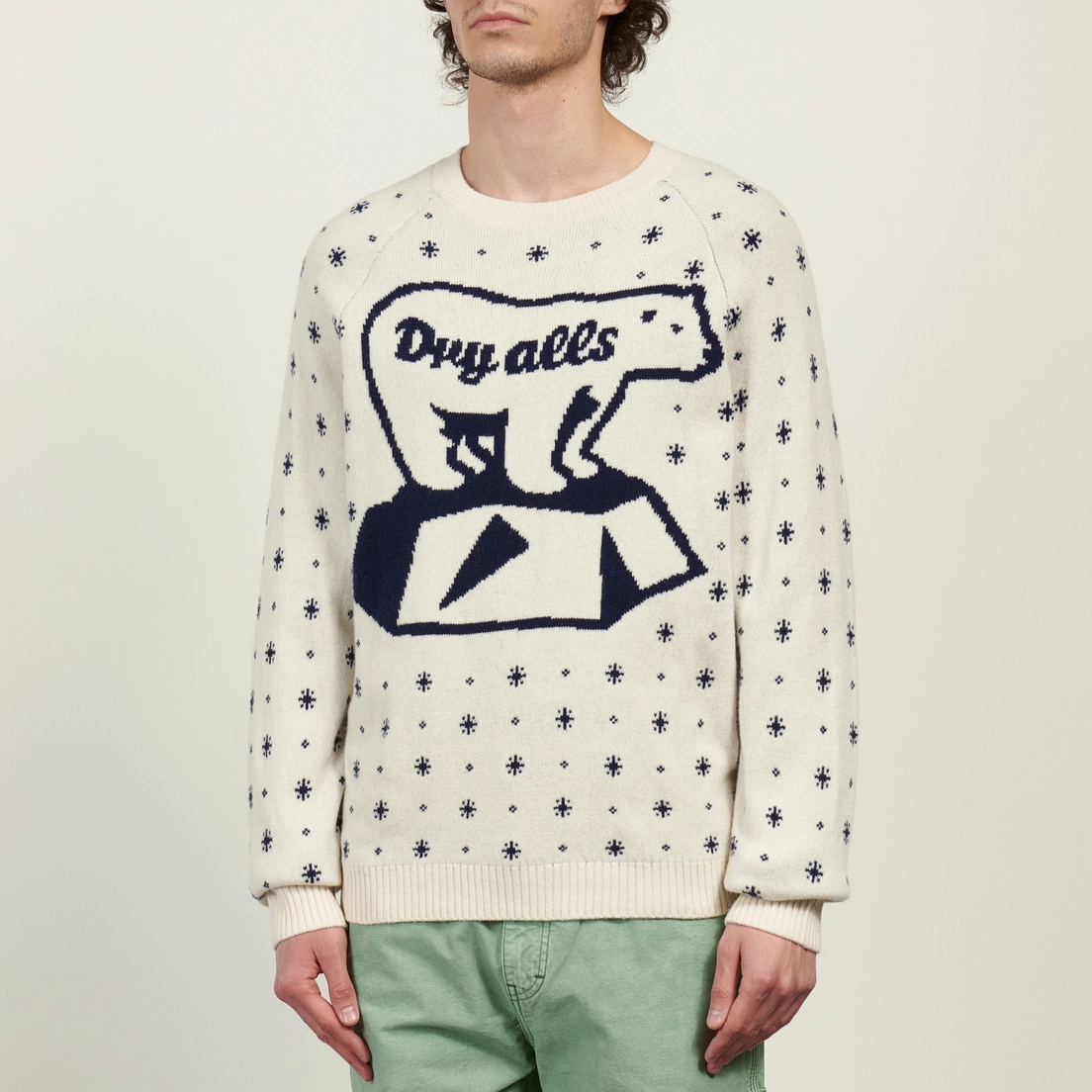 Human Made Мужской свитер Polar Bear Jacquard Knit