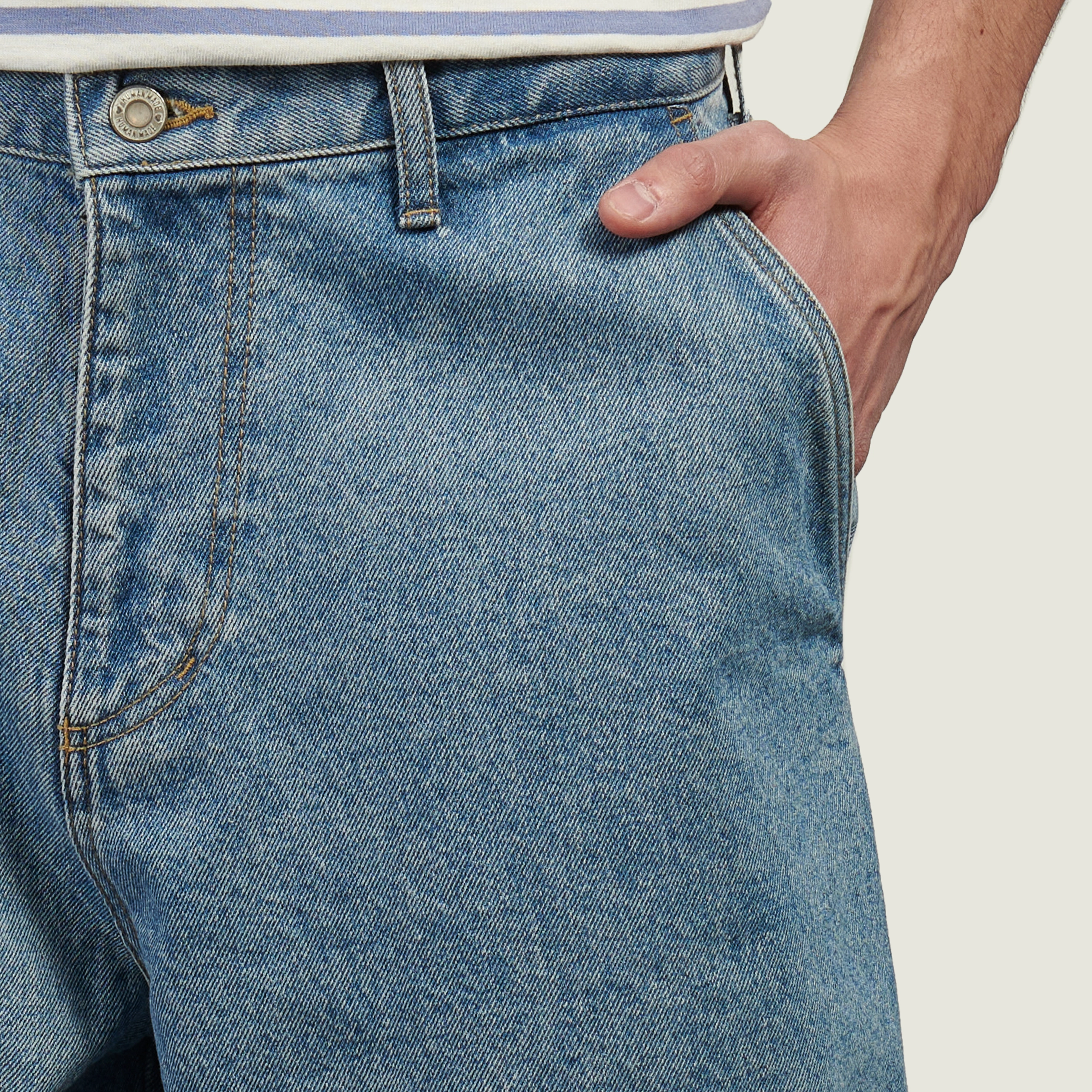 Мужские шорты Human Made Denim Painter, HM29PT017-INDIGO