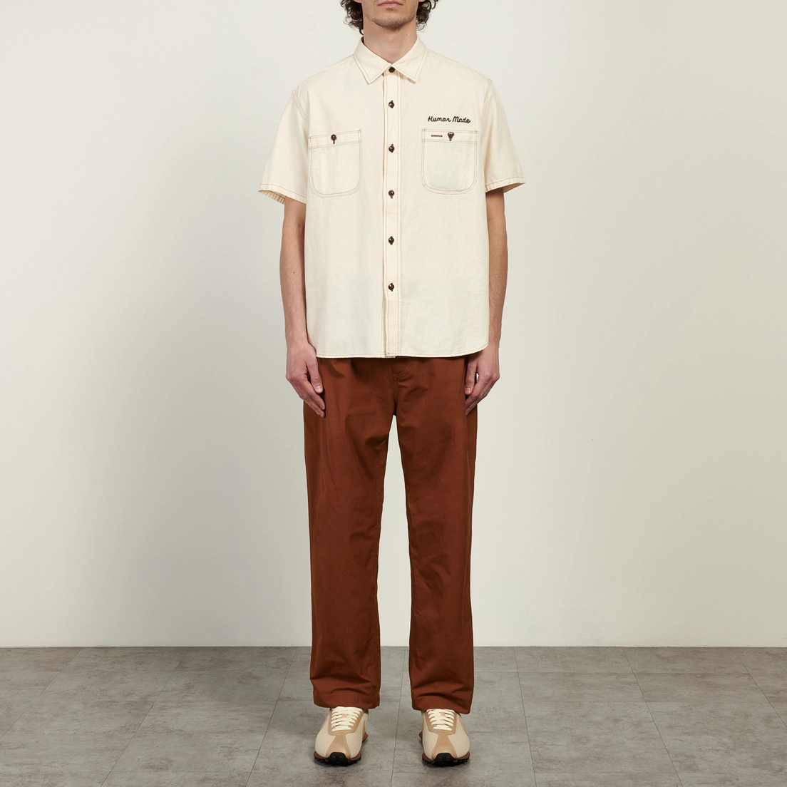 Human Made Мужская рубашка Chambray