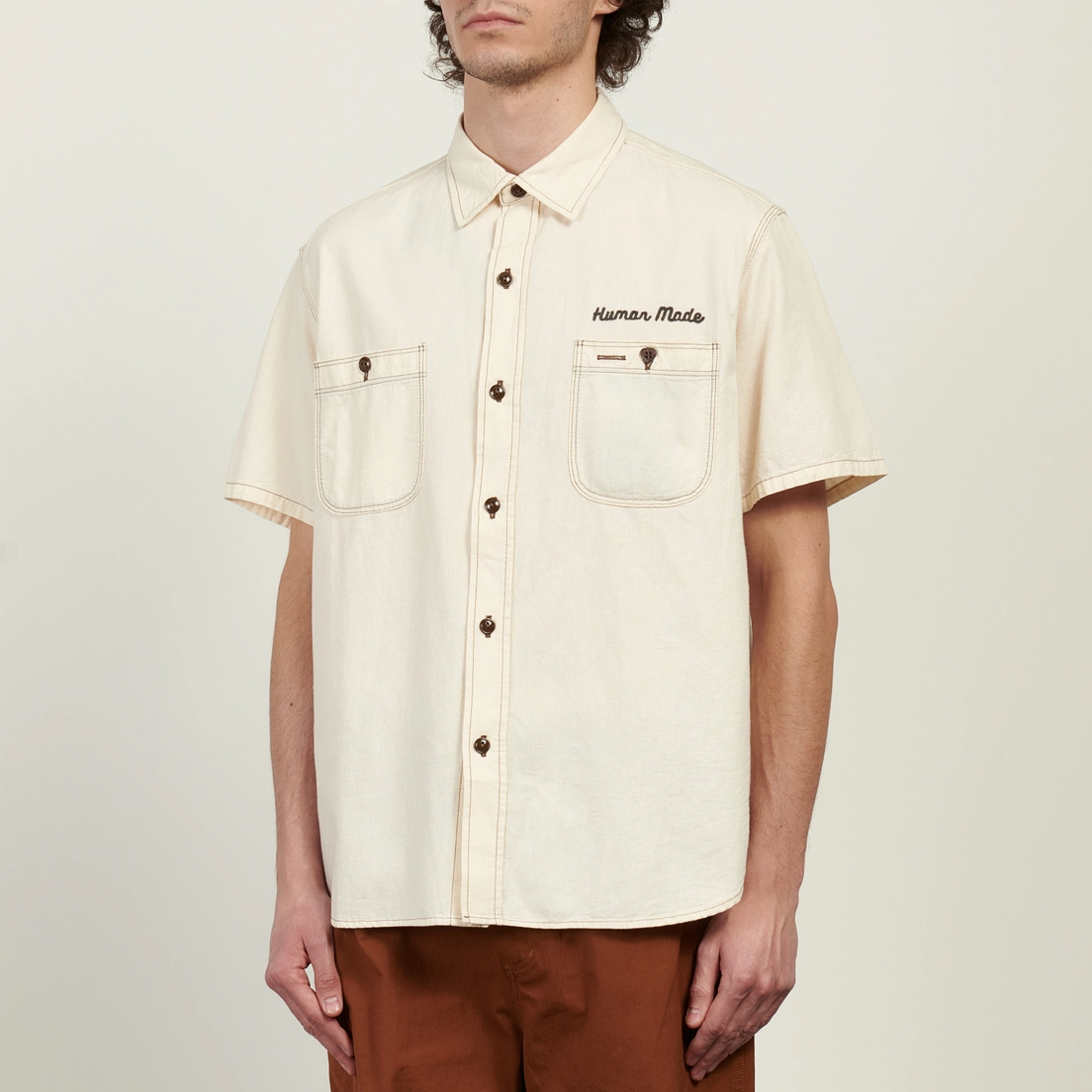 Human Made Мужская рубашка Chambray