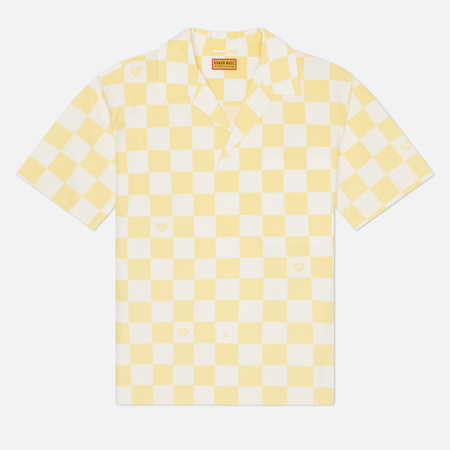 Мужская рубашка Human Made Plaid, цвет жёлтый, размер L