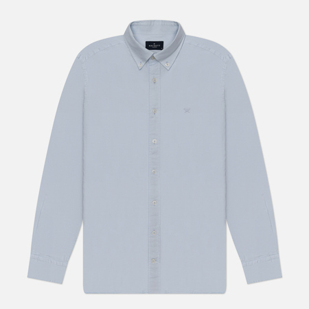 Мужская рубашка Hackett Essential Garment Dyed Oxford, цвет голубой, размер L