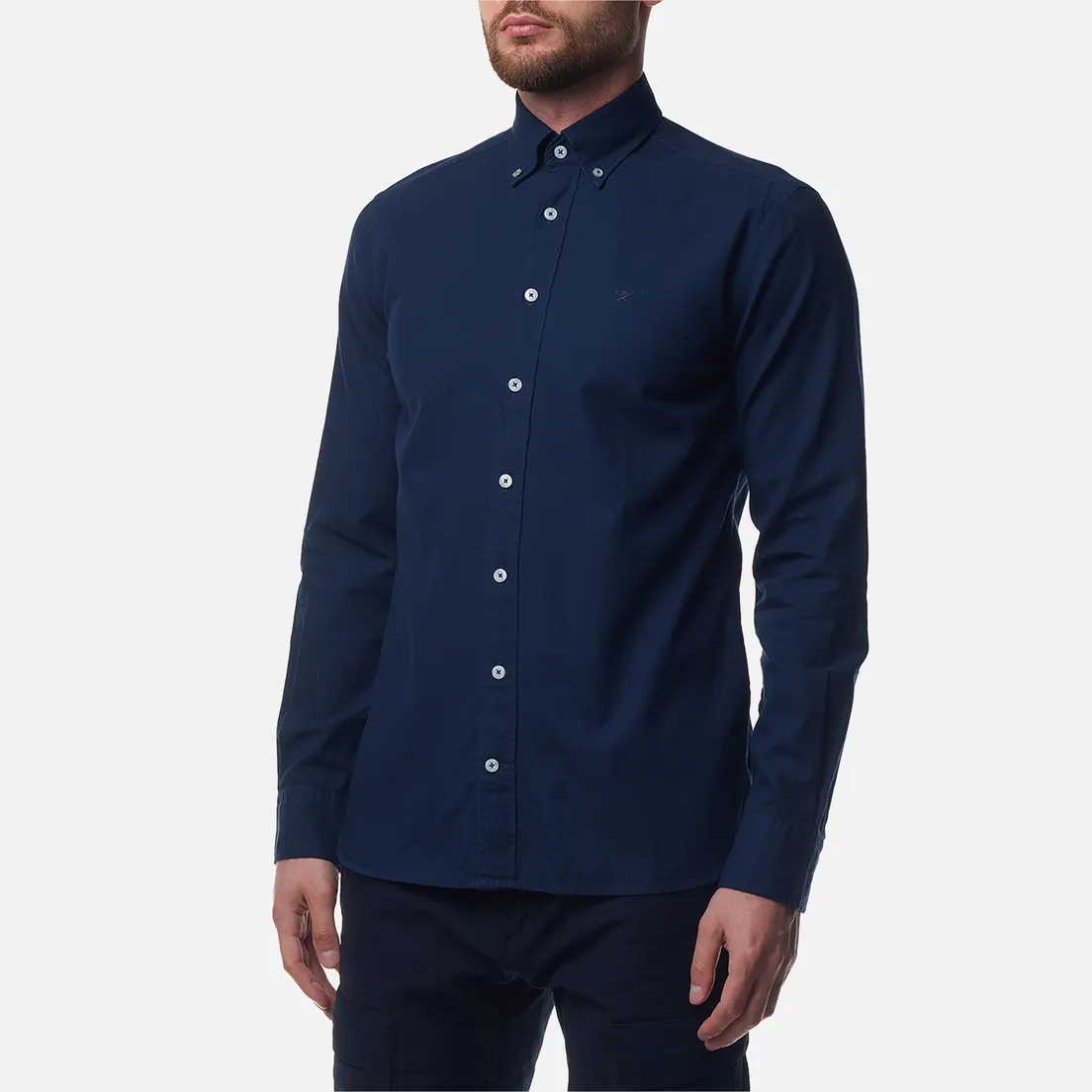 Hackett Мужская рубашка Essential Garment Dyed Oxford
