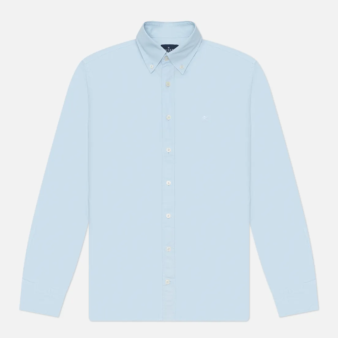 Hackett Мужская рубашка Essential Garment Dyed Oxford Logo