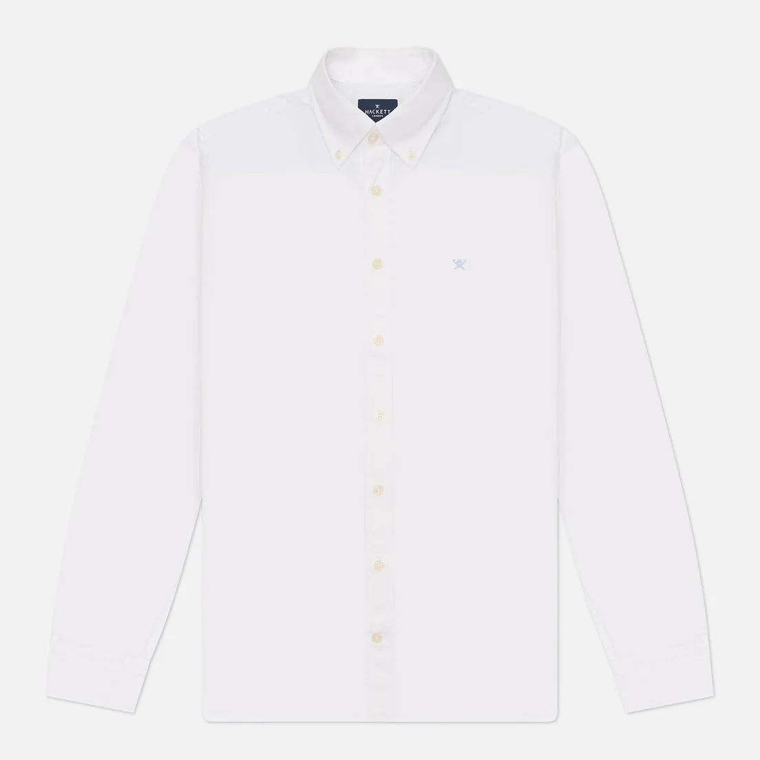 Hackett Мужская рубашка Essential Garment Dyed Oxford Logo