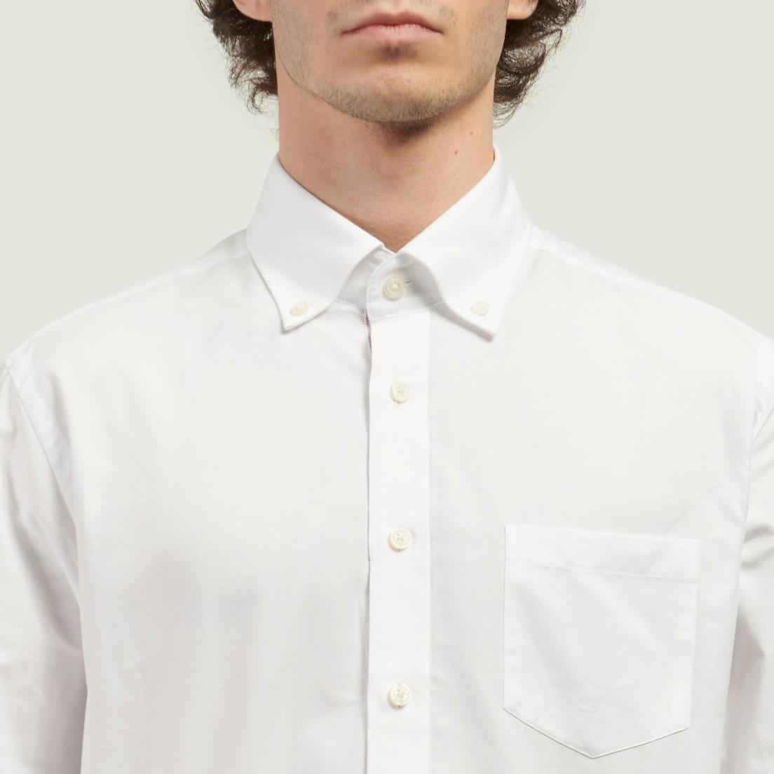Hackett Мужская рубашка White Oxford Multi