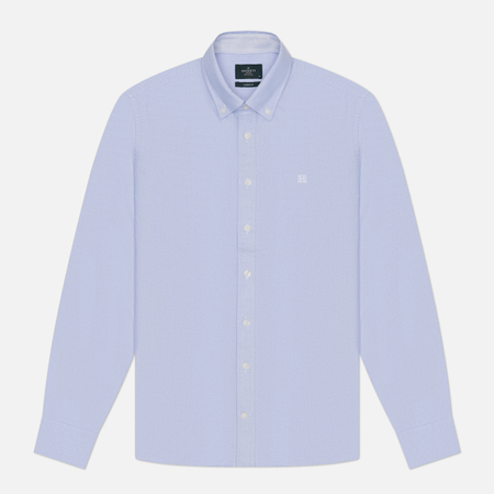 Мужская рубашка Hackett Heritage Oxford Box Logo, цвет голубой, размер XL
