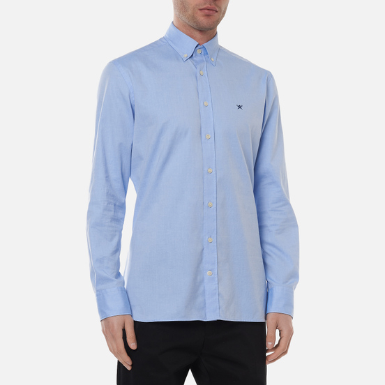 Мужская рубашка Hackett Continuity Washed Oxford Sky